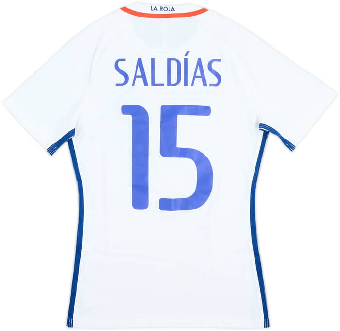2016-17 Chile Player Issue Away Shirt Saldias #15 - 9/10 - (S)