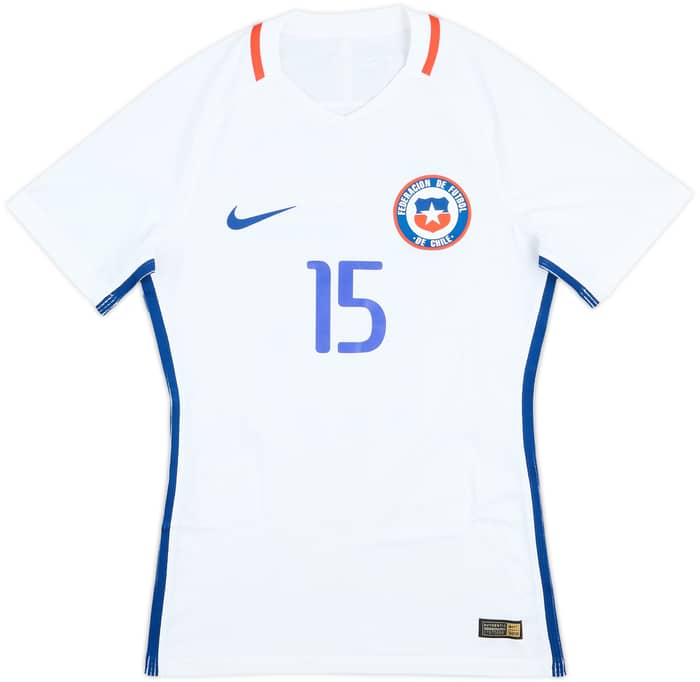 2016-17 Chile Player Issue Away Shirt Saldias #15 - 9/10 - (S)