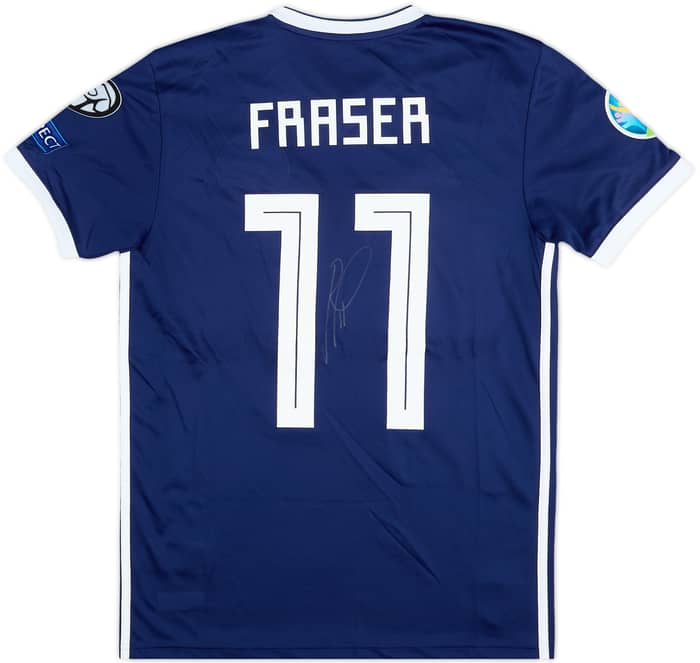 2019 Scotland Match Issue Signed Home Shirt Fraser #11