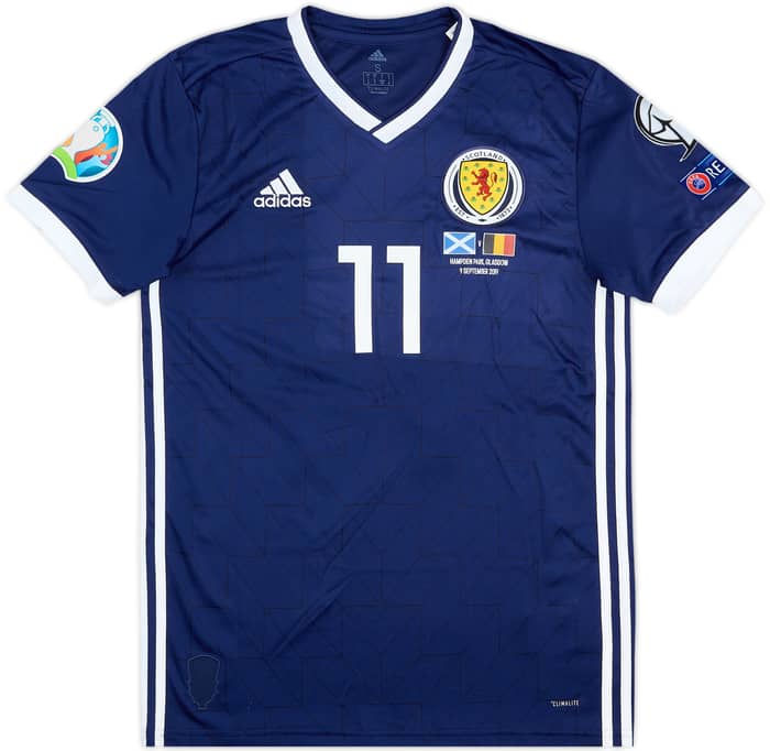 2019 Scotland Match Issue Signed Home Shirt Fraser #11