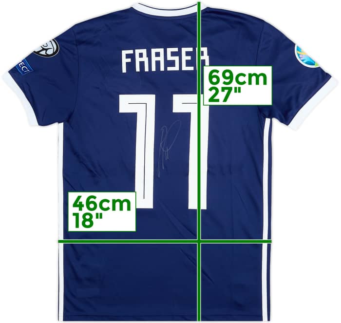 2019 Scotland Match Issue Signed Home Shirt Fraser #11