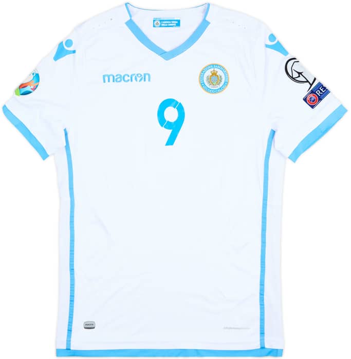 2019 San Marino Match Issue Away Shirt Mularoni #9