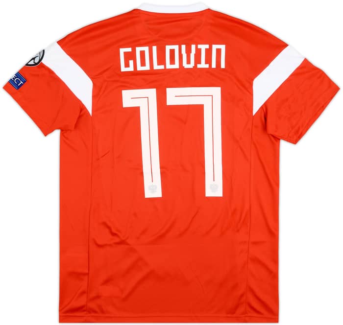 2019 Russia Match Issue Home Shirt Golovin #17