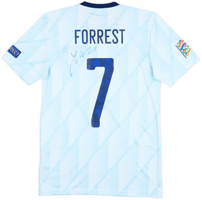 2020 Scotland Match Issue Nations League Signed Away Shirt Forrest #7