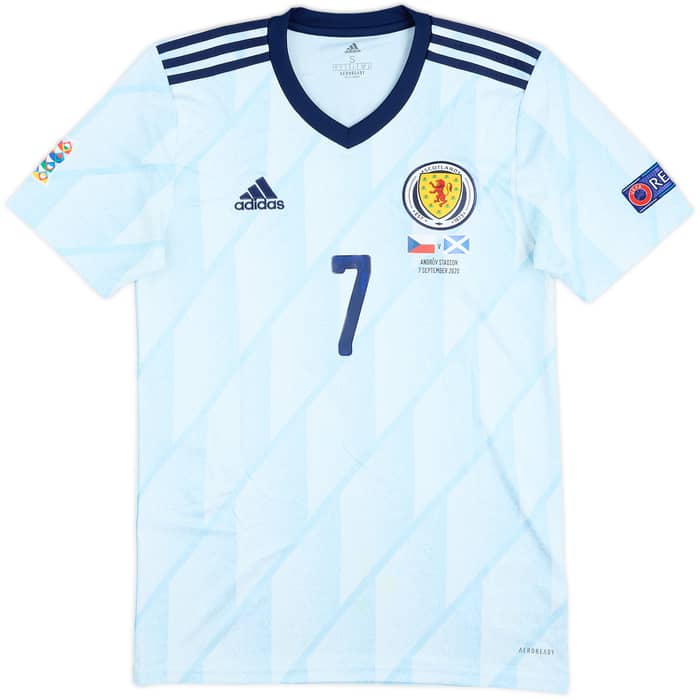 2020 Scotland Match Issue Nations League Signed Away Shirt Forrest #7