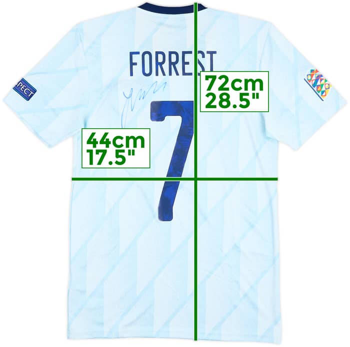 2020 Scotland Match Issue Nations League Signed Away Shirt Forrest #7
