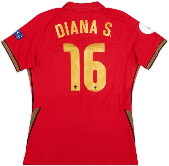 2020 Portugal Women's Match Issue Home Shirt Diana.S #16
