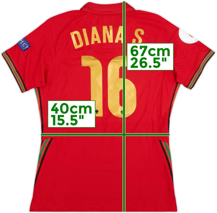 2020 Portugal Women's Match Issue Home Shirt Diana.S #16