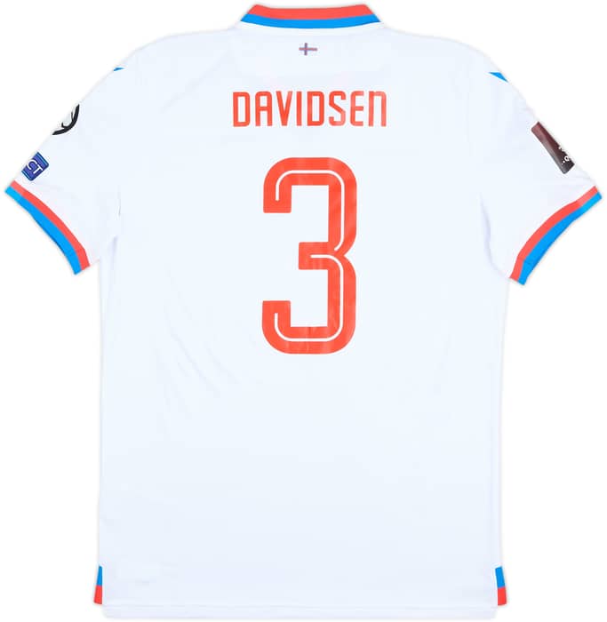 2021 Faroe Islands Match Issue Home Shirt Davidsen #3