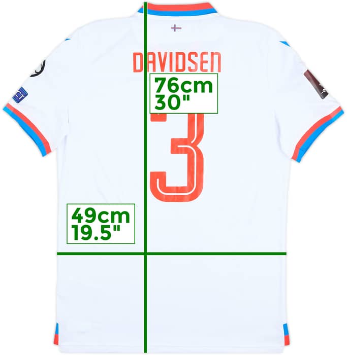 2021 Faroe Islands Match Issue Home Shirt Davidsen #3