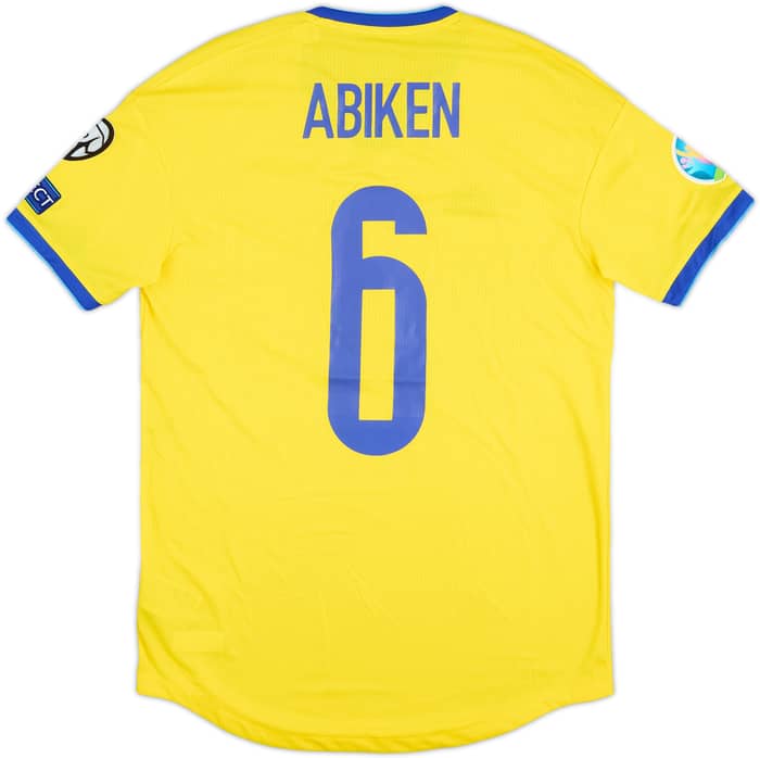 2019 Kazakhstan Match Issue Home Shirt Abiken #6