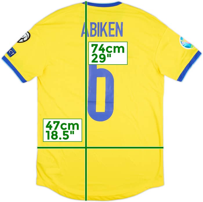 2019 Kazakhstan Match Issue Home Shirt Abiken #6