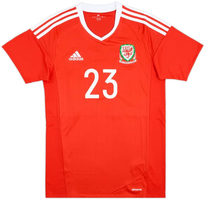 2016-17 Wales Match Issue Home Shirt #23