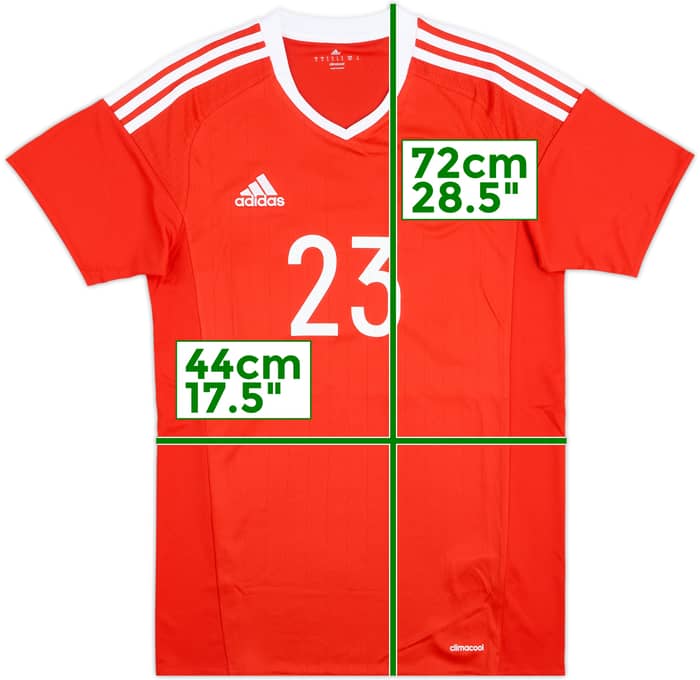 2016-17 Wales Match Issue Home Shirt #23