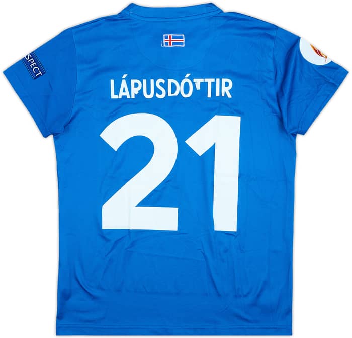 2016 Iceland Women's Match Issue Home Shirt Larusdottir #21