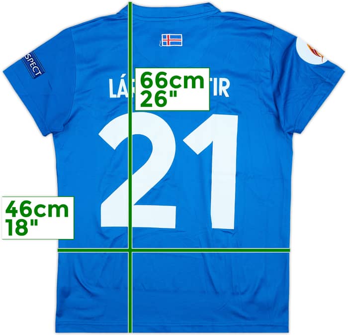 2016 Iceland Women's Match Issue Home Shirt Larusdottir #21