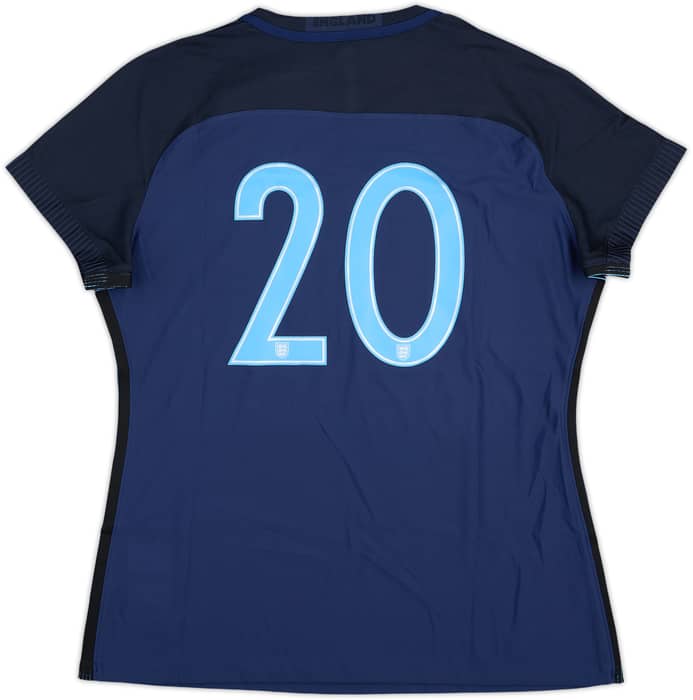 2017 England Women's Player Issue Away Shirt #20 (Women's L)