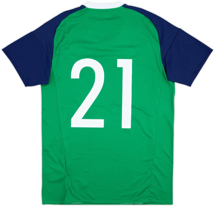 2016-17 Northern Ireland Match Issue Home Shirt #21
