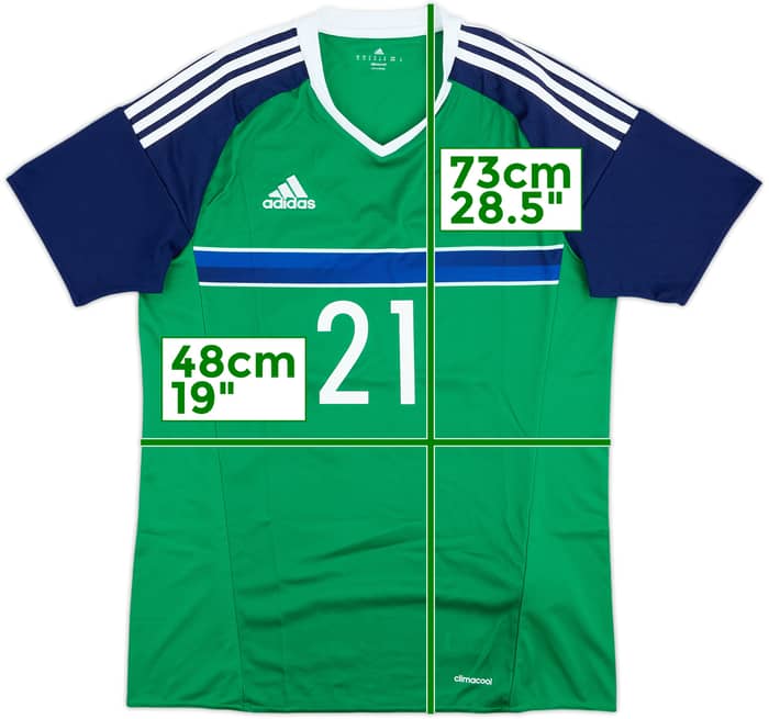 2016-17 Northern Ireland Match Issue Home Shirt #21