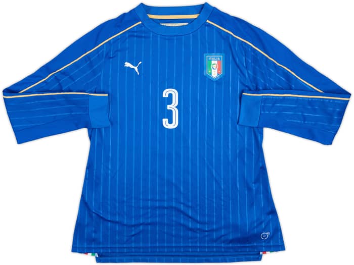 2016-17 Italy Women's Match Issue Home L/S Shirt #3