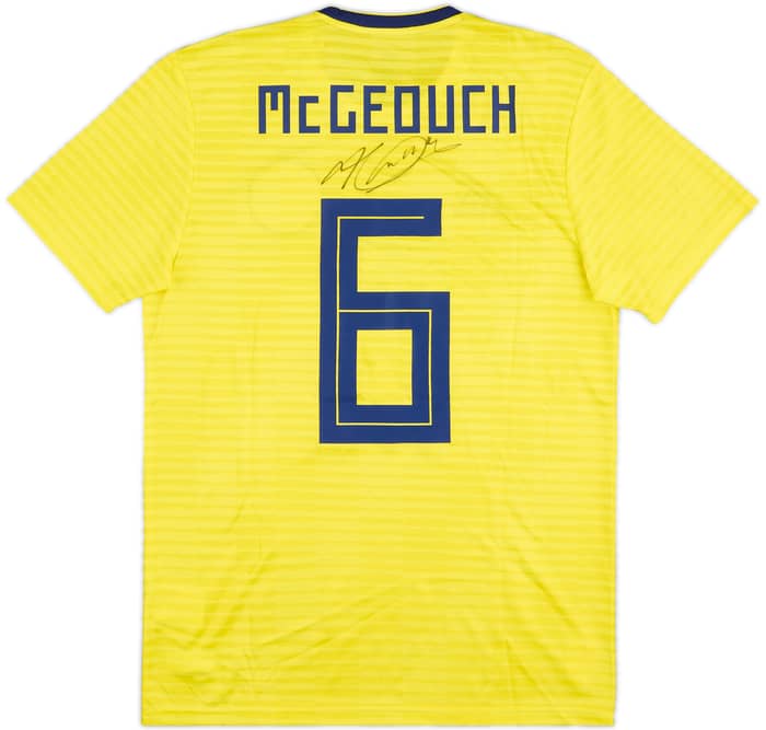 2018 Scotland Match Issue Signed Away Shirt McGeouch #6