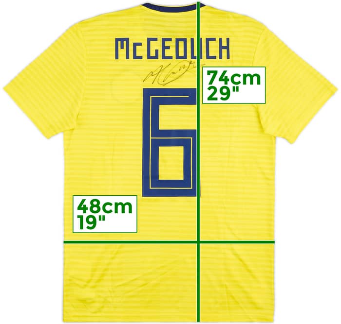 2018 Scotland Match Issue Signed Away Shirt McGeouch #6