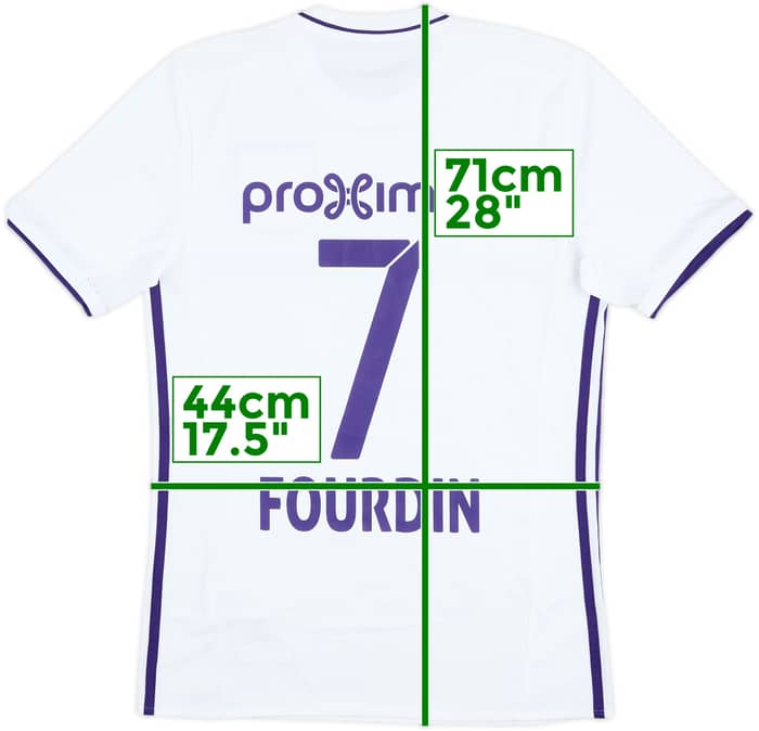 2016-17 Anderlecht Women's Away Shirt Fourdin #7 - 9/10 - (S)