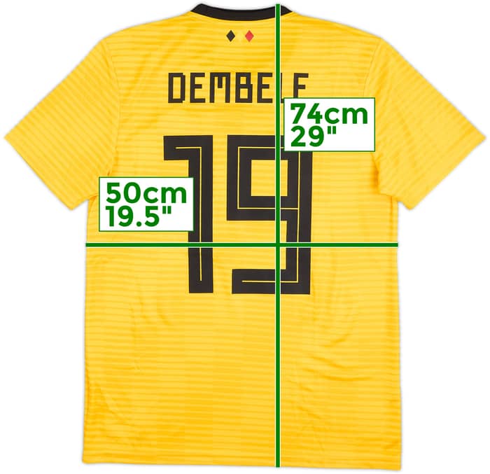 2019 Belgium Match Issue Away Shirt Dembele #19