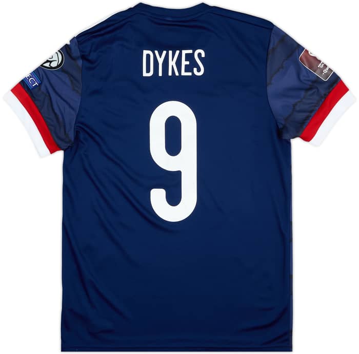 2020 Scotland Match Issue Home Shirt Dykes #9