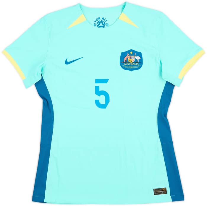 2023 Australia Women's Match Issue Away Shirt Vine #5