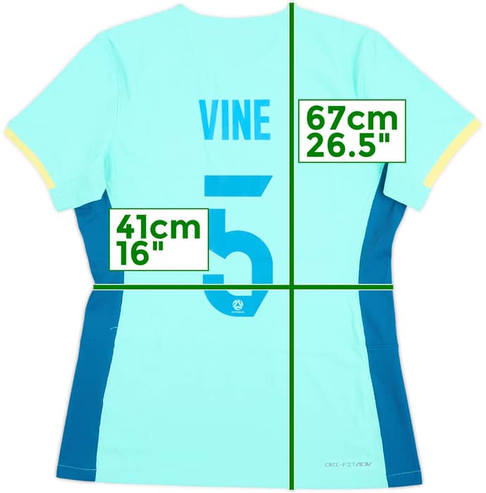 2023 Australia Women's Match Issue Away Shirt Vine #5