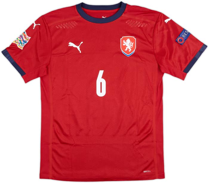 2020 Czech Republic Match Issue Nations League Home Shirt Janos #6