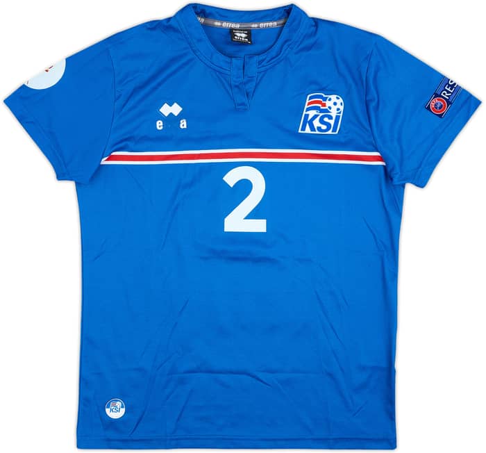 2016 Iceland Women's Match Issue Home Shirt Atladottir #2