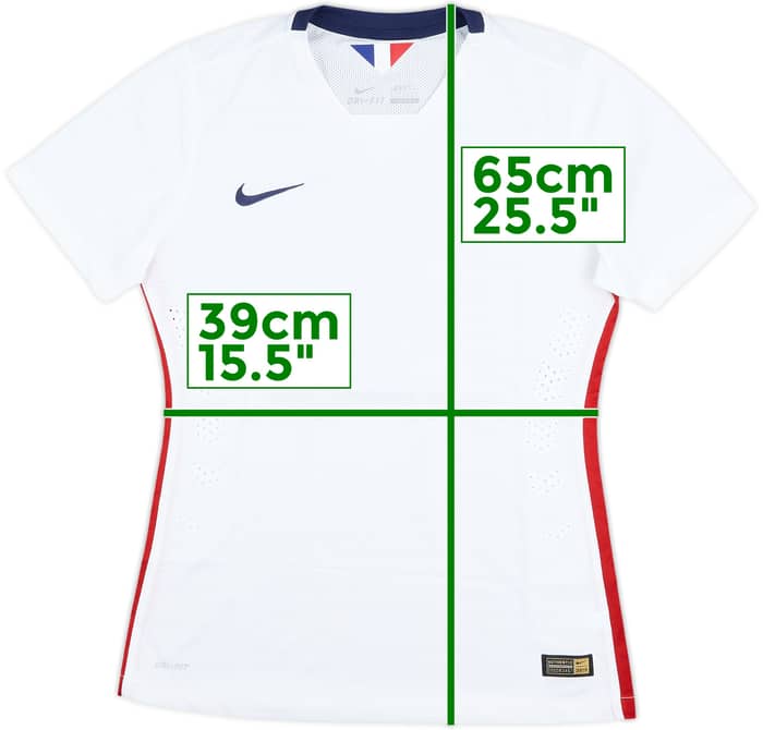 2015 France Women's Match Issue Away Shirt #12