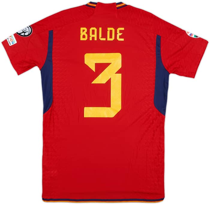 2023 Spain Match Issue Home Shirt Balde #3