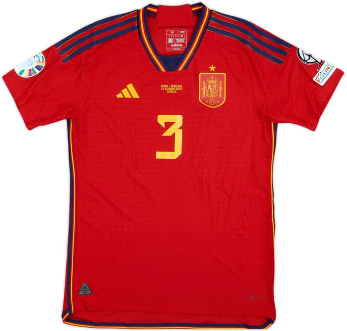 2023 Spain Match Issue Home Shirt Balde #3