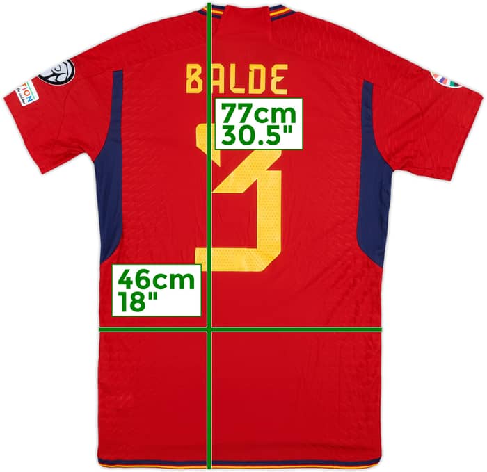 2023 Spain Match Issue Home Shirt Balde #3