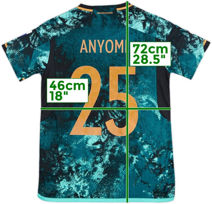 2023-24 Germany Women's Match Issue Away Shirt Anyomi #25