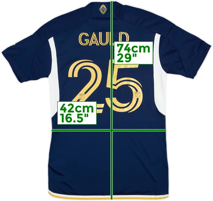 2024 Vancouver Whitecaps Match Issue Away Shirt Gauld #25