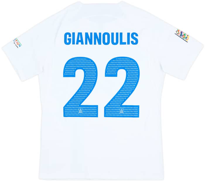 2025 Greece Match Issue Nations League Home Shirt Giannoulis #22
