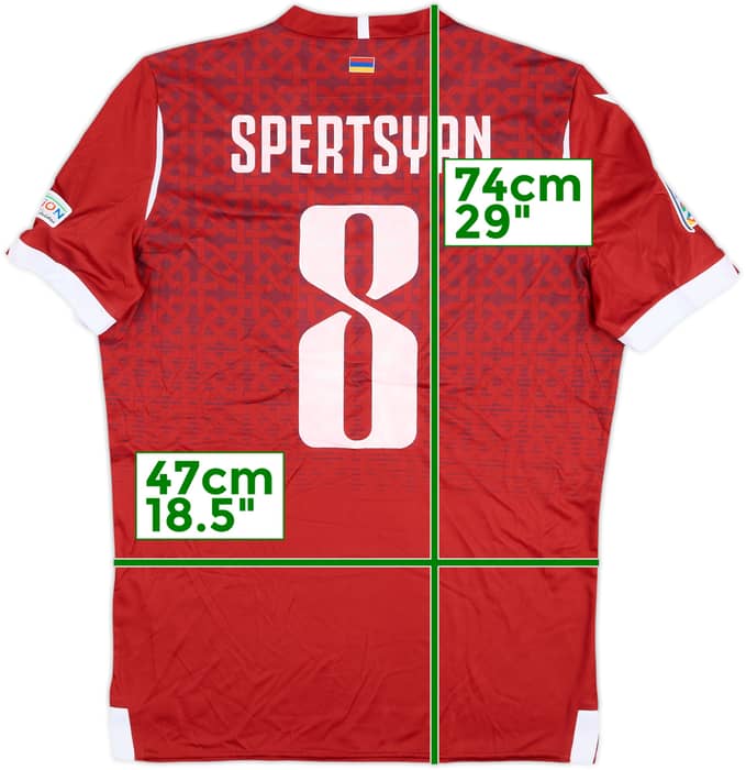 2022 Armenia Match Issue Nations League Home Shirt Spertsyan #8