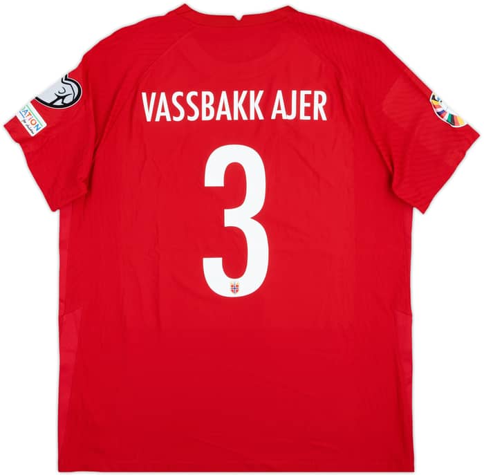 2023 Norway Match Issue Home Shirt Vassbakk Ajer #3
