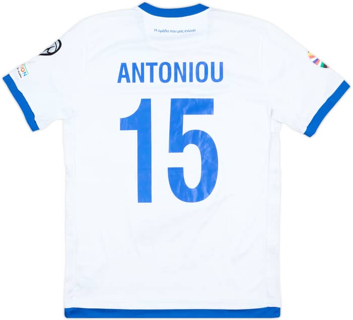 2023 Cyprus Match Issue Away Shirt Antoniou #15