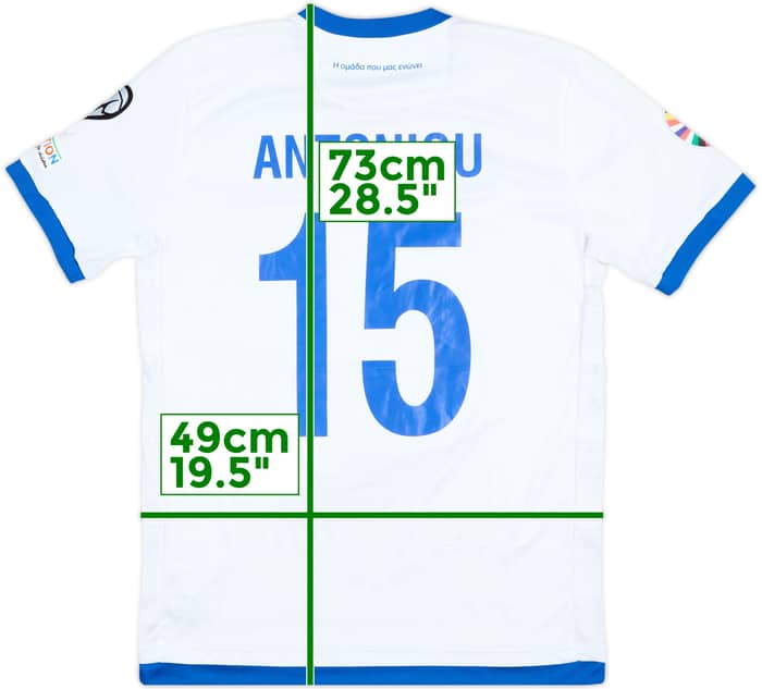 2023 Cyprus Match Issue Away Shirt Antoniou #15