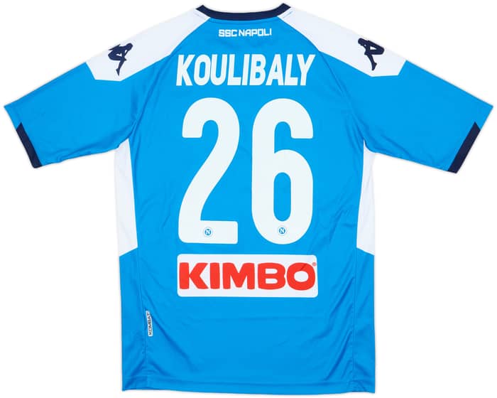 2019-20 Napoli Home Shirt Koulibaly #26 - 8/10 - (S)