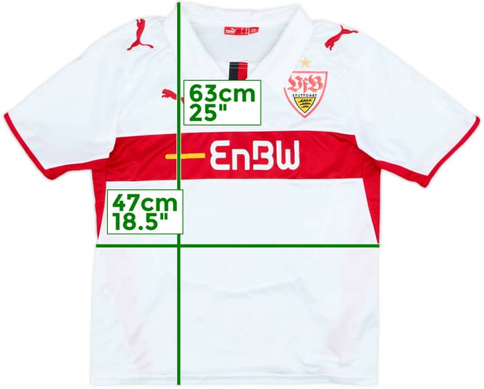 2007-08 Stuttgart Signed Home Shirt - 5/10 - (XL.Boys)