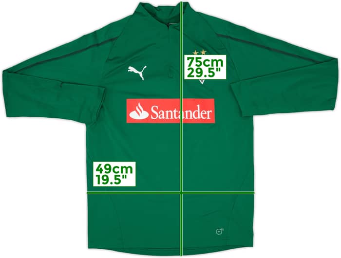 2017-18 Borussia Monchengladbach Puma 1/4 Zip Training Top - 8/10 - (M)