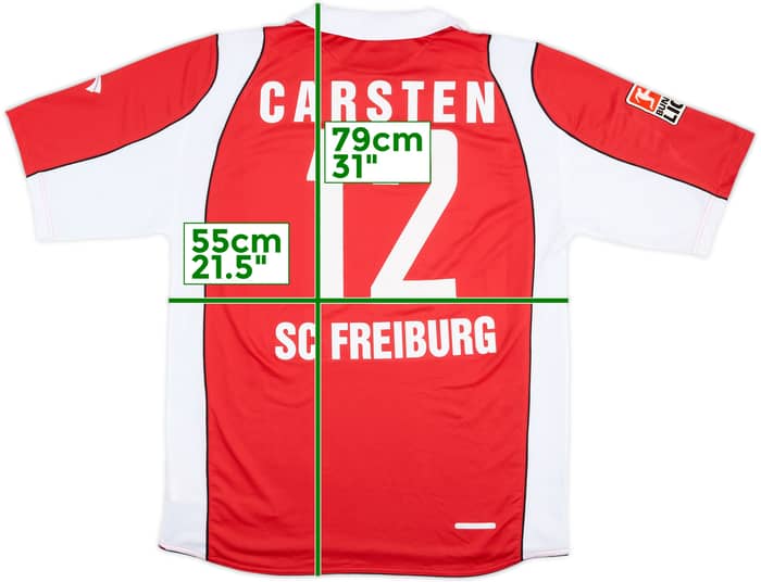 2007-08 Freiburg Home Shirt Carsten #12 - 7/10 - (XL)