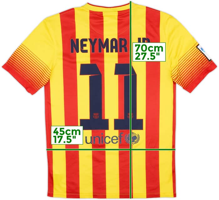 2013-15 Barcelona Away Shirt Neymar Jr #11 - 8/10 - (S)