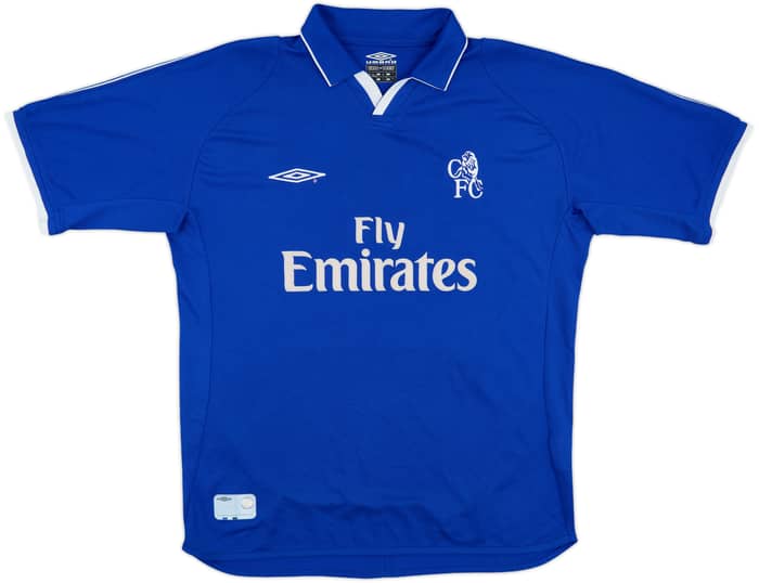2001-03 Chelsea Home Shirt Zola #25 - 8/10 - (L)